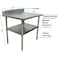 Bk Resources Work Table Stainless Steel Undershelf, Plastic feet 5" Riser 24"x24" SVTR5-2424 - alternate 8